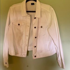 White denim like jacket